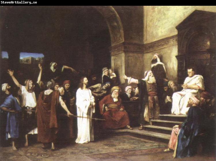 Mihaly Munkacsy christ before pilate